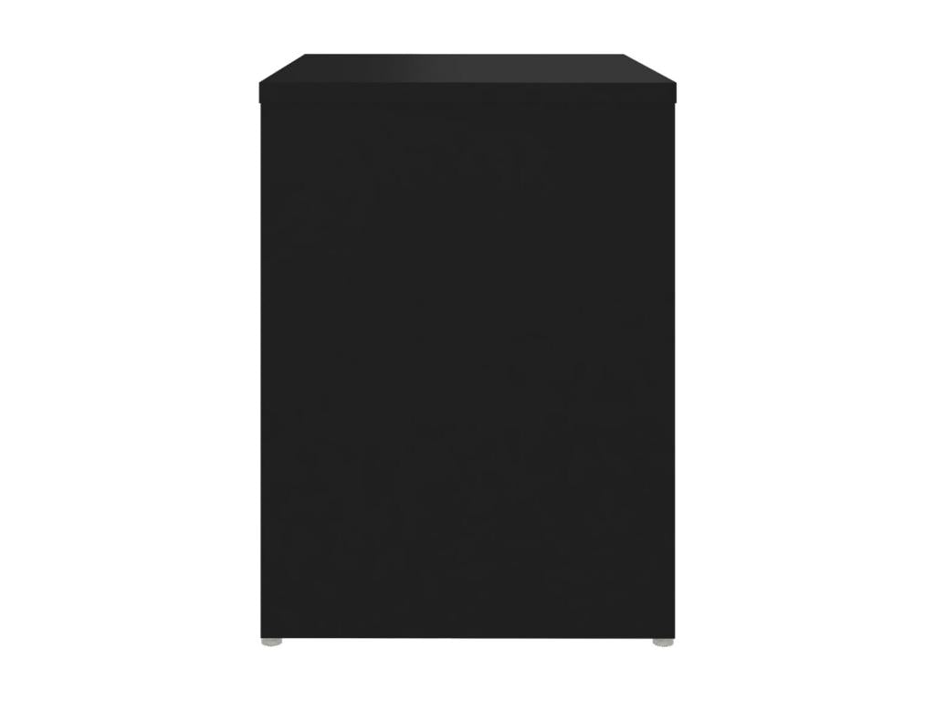Table de chevet noir 40x30x40 cm bois d'ingénierie LTQJ44876