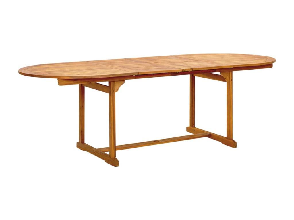 Ensemble à manger de jardin 7 pièces bois d'Ventoriq solide textilène RCUJ06597