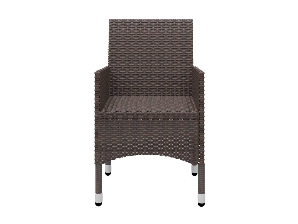 Ensemble de salle à manger de jardin 5 pcs Marron 31 WZPN43253