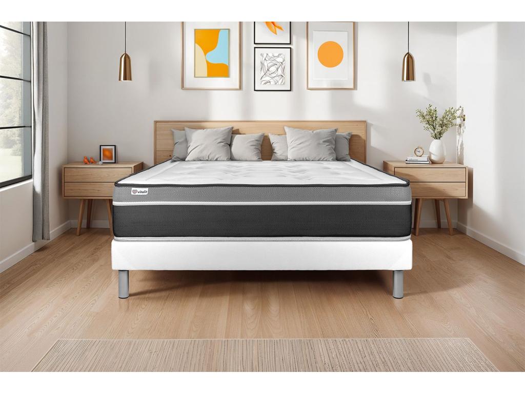 Sommier Ventoriq Blanc 140x200 cm GLWZ52545