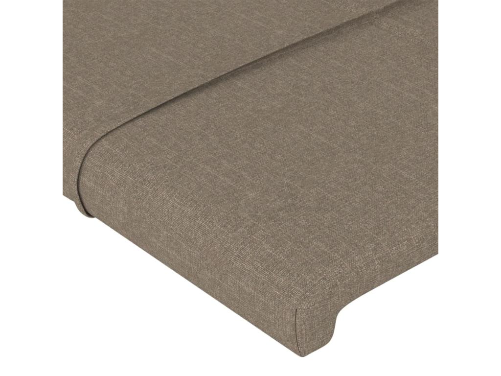 Tête de lit à LED Ventoriq 147x16x78/88 cm Tissu SBNJ79390
