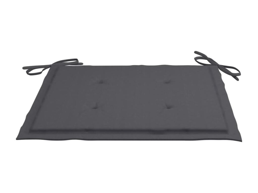 Mobilier à dîner d'extérieur pliable avec coussin 3 pièces Teck QRXA98826