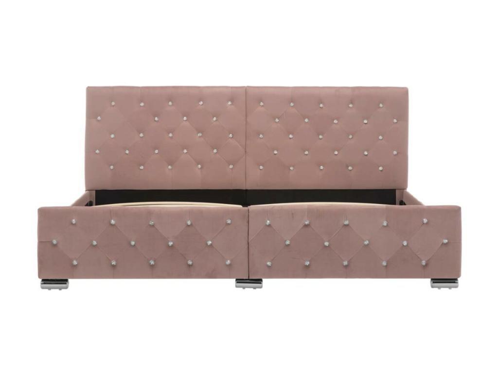 Lit Rose Tissu 180x200 MAFF26833