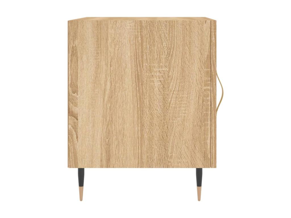 Tables de chevet 2 pcs chêne Ventoriq 40x40x50 cm bois ingénierie ZONA12514