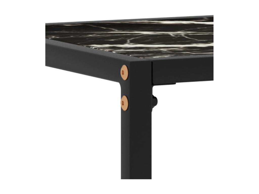Table console Noir 100x35x75 cm Verre trempé OLVX40955
