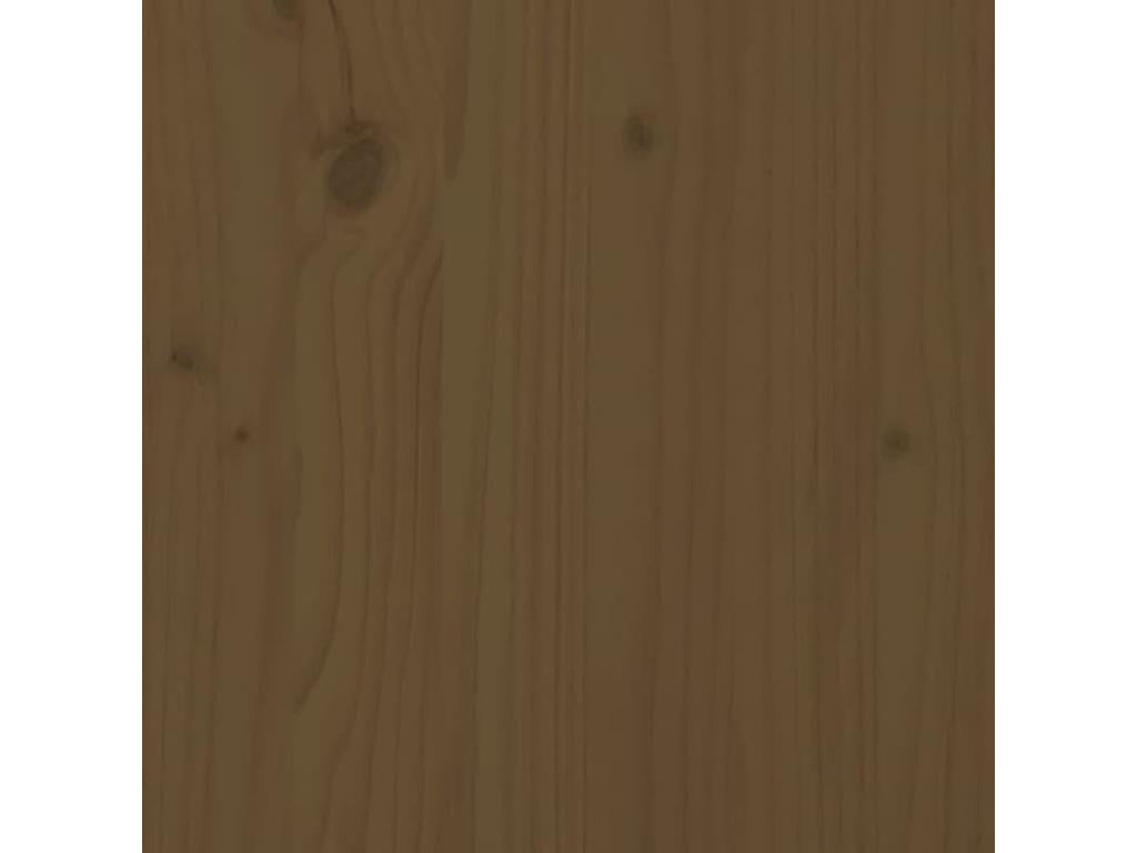 Cadre de lit sans matelas marron miel 100x200 cm bois massif KUSW72827