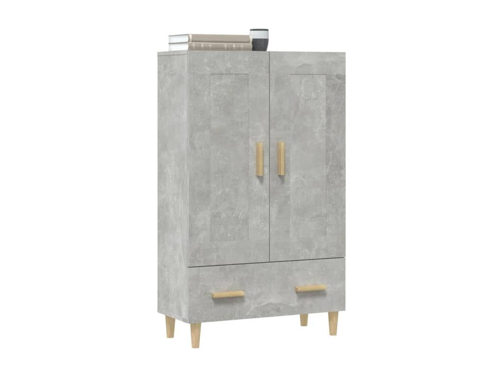 Buffet haut Gris béton 70x31x115 cm Bois d'ingénierie OSYC83642