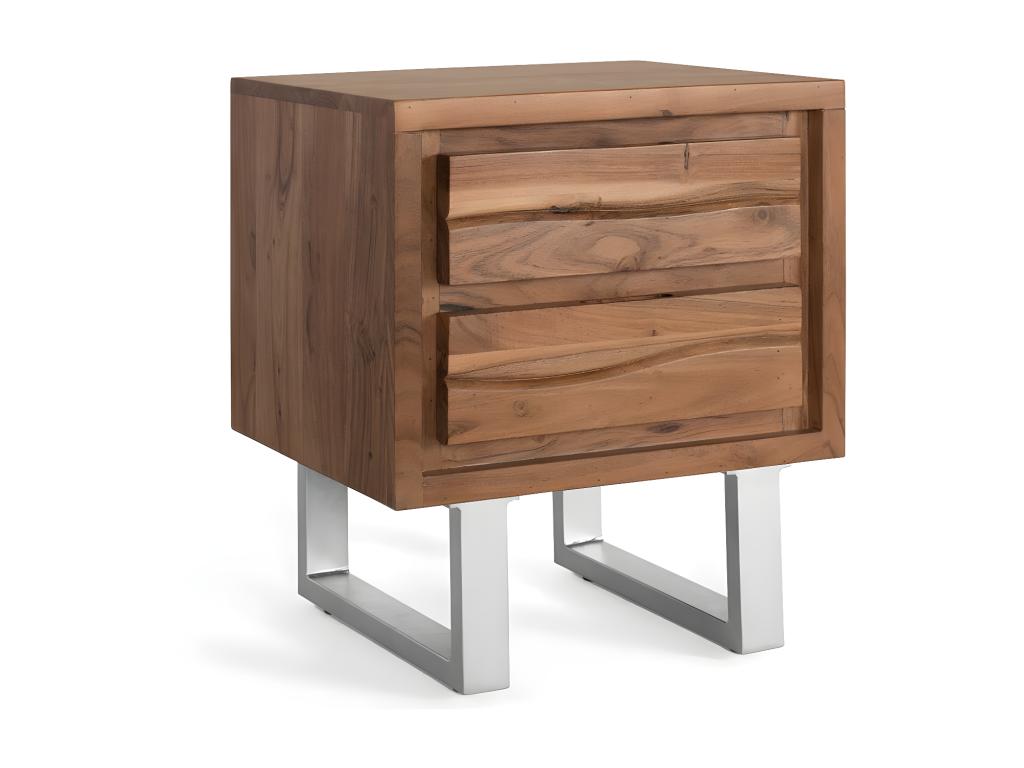 TABLE DE NUIT - PIED DE LIT BANQUETTE Marrón.Giner y Colomer.56x40x50 ZFUD97559