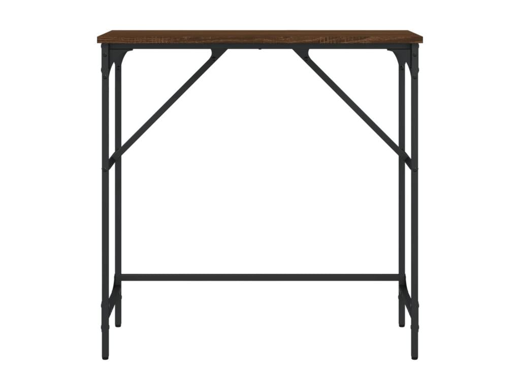 Table console chêne marron 75x32x75 cm bois d'ingénierie MRKA36363