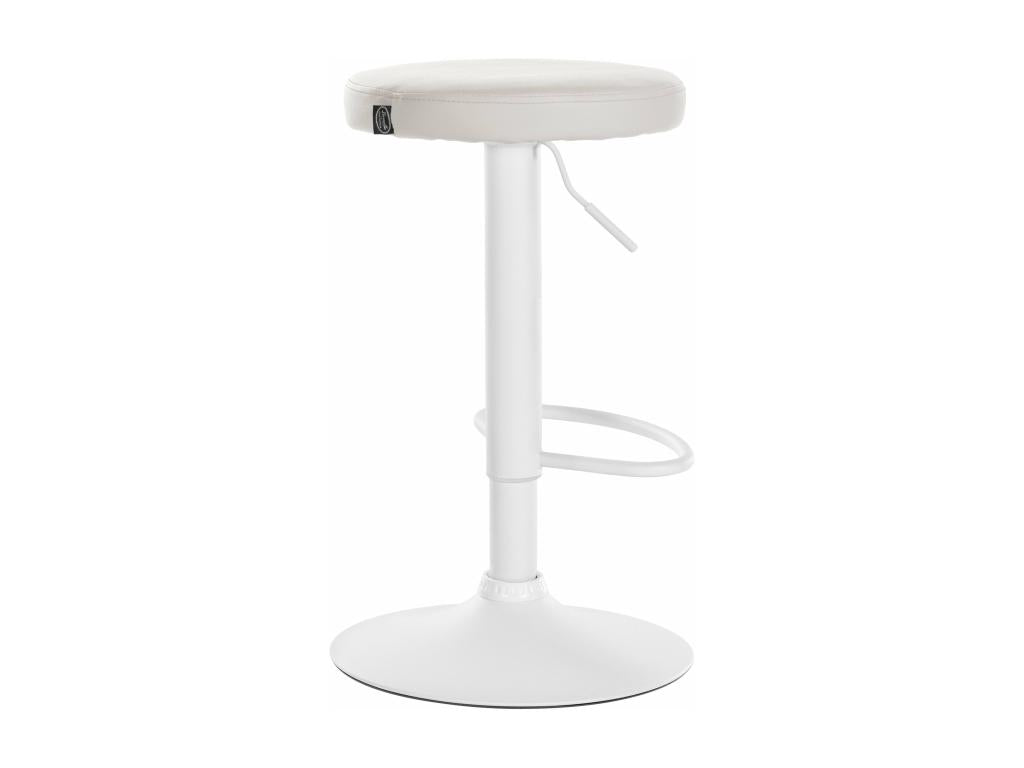 Tabouret de bar x1 métal blanche 38.5x38.5x60 cm 10 0005346 VZLQ73704