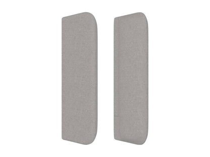 Tête de lit avec oreilles Gris clair 203x16x78/88 cm Tissu IFQF56620