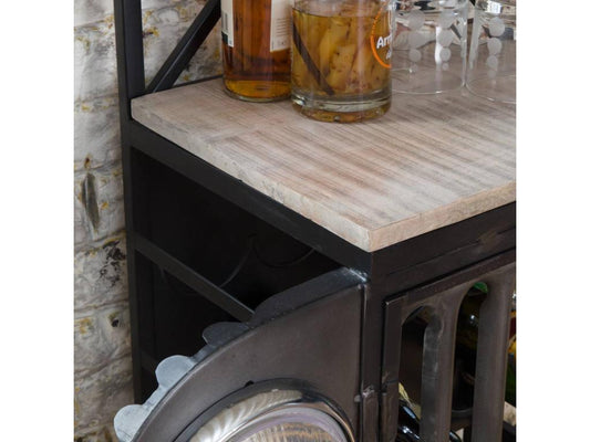 Bar jeep en métal noir Lumenao JTIY45855