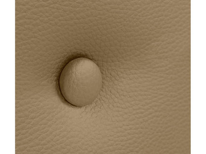 Ventoriq Tête de lit simili cuir lisse avec Boutons 90x50cm Lits 80/90 - Marron Clair PZKV02997