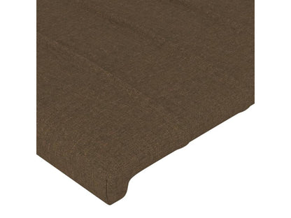 Tête de lit avec oreilles Marron foncé 103x23x78/88 cm Tissu EXVH96590