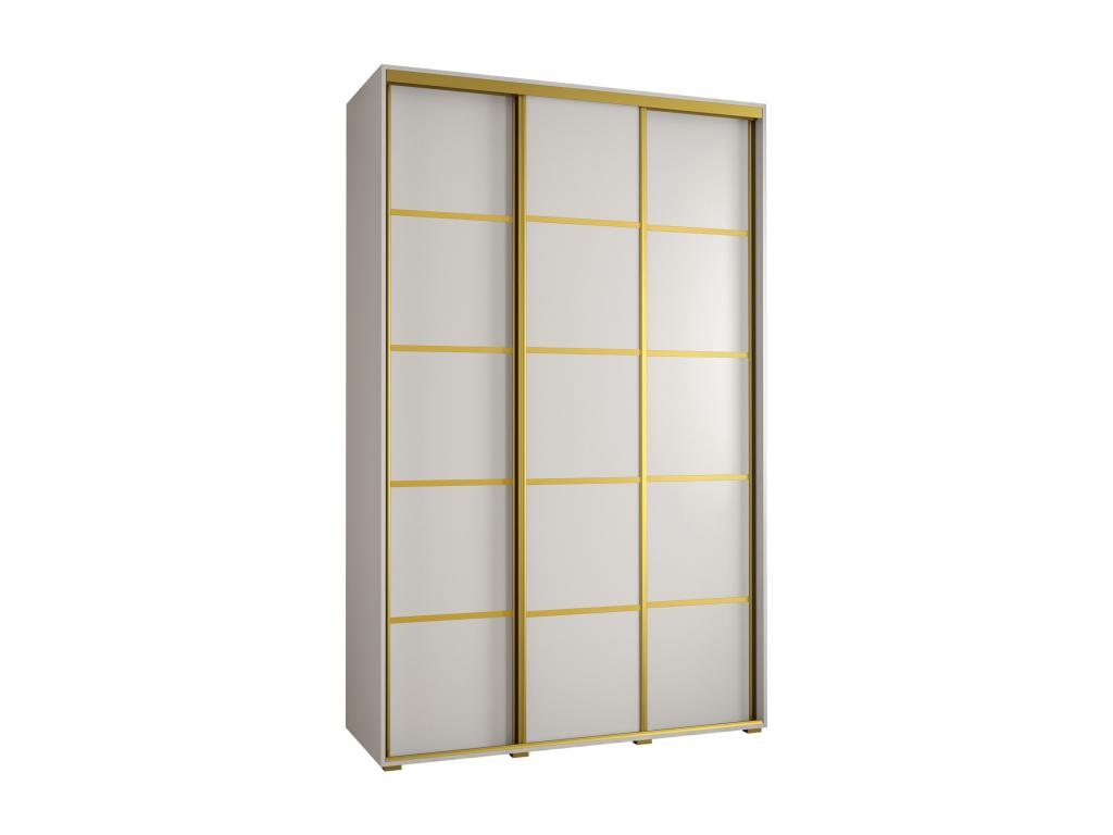 ARMOIRE Ventoriq 4 À PORTES COULISSANTES 235.2/170/60 3 portes Blanc/Blanc/Or LPXH20224