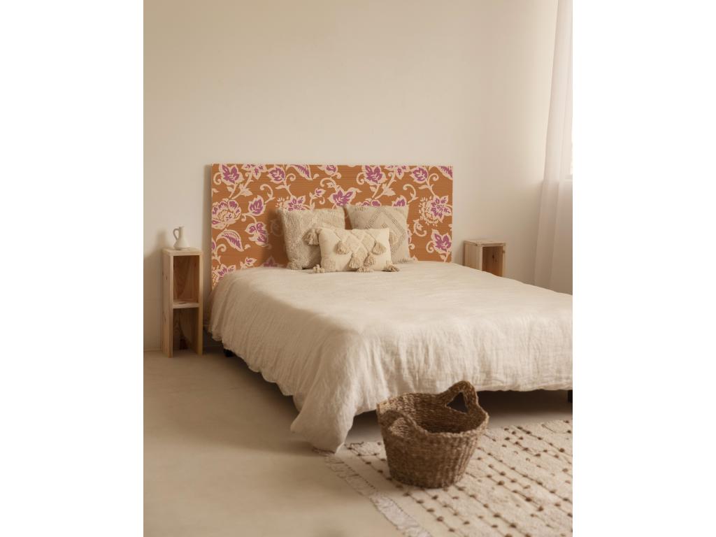 Tête de lit en bois de pin naturelle imprimée 180x80cm - Ventoriq VCTN12579