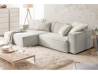 Canapé - argent velours côtelé - Ventoriq CGRV30568