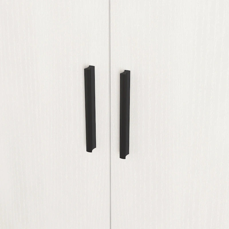 Shoe Cabinet, 4-Tier Shoe Rack Organizer with 1 Drawer, Freestanding Shoe Storage Cabinet with 2 Door & Adjustable Shelves