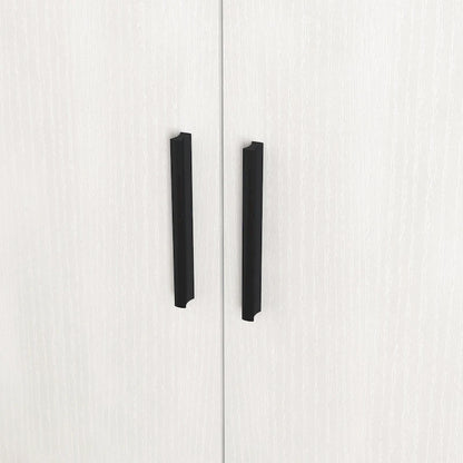 Shoe Cabinet, 4-Tier Shoe Rack Organizer with 1 Drawer, Freestanding Shoe Storage Cabinet with 2 Door & Adjustable Shelves