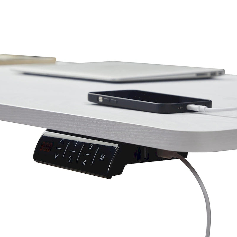 Electric Height Adjustable Desk - Sit Stand Workstation for Home Office, Memory Preset