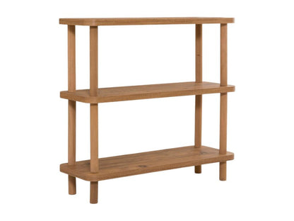 Bibliothèque Ventoriq Etagère de bureau Porte-livre mobile Librairie 80x28 h75 cm Chêne VDIG39290