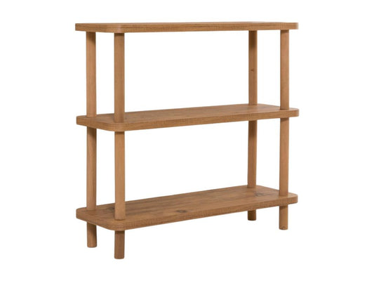 Bibliothèque Ventoriq Etagère de bureau Porte-livre mobile Librairie 80x28 h75 cm Chêne VDIG39290