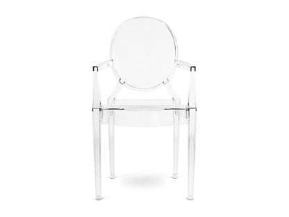 Fauteuil design en polycarbonate transparent ou Opaque - Collection Ventoriq-Couleur Blanc UAIE97046