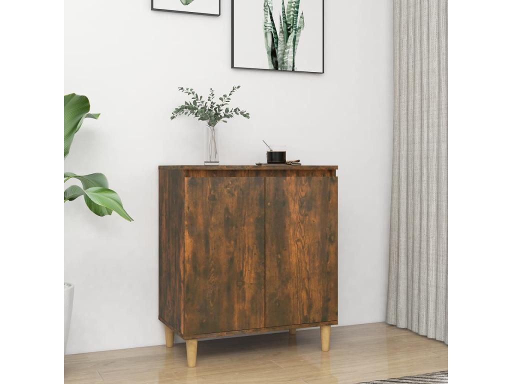 Buffet Chêne fumé 60x35x70 cm Bois d'ingénierie XZCC46510