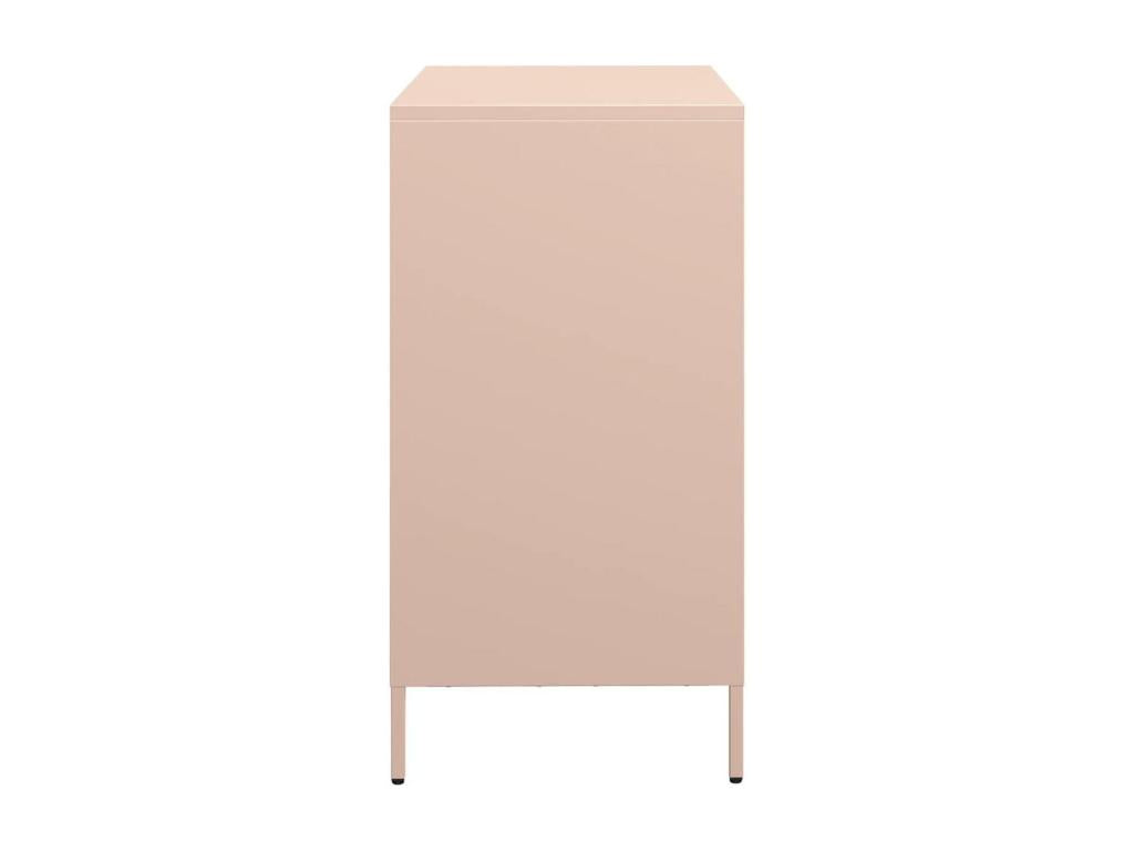 Buffet rose 68x39x73.5 cm acier laminé à froid RWEC96559