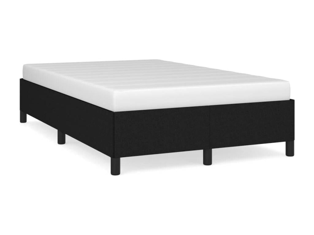 Cadre de lit sans matelas noir 120x190 cm tissu SVQX62292