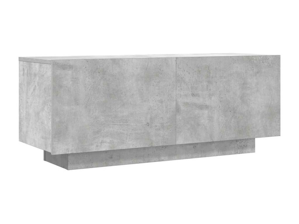 Meuble TV multimédia étagère bois marron 100x35x40 cm 02 0025490 MCEF62310