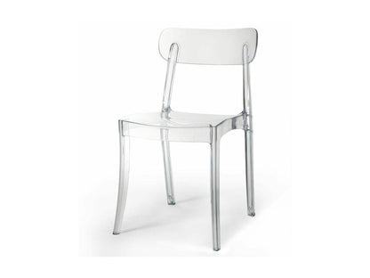 Lot de 4 chaises empilables Ventoriq Plastique Transparent QWTJ81663