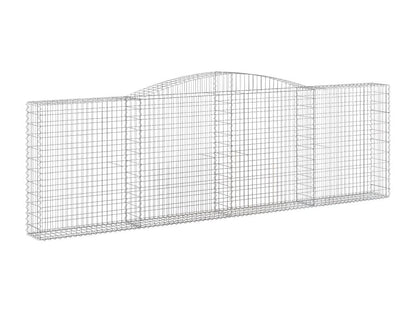 Paniers à gabions arqués 10 pièces 400x30x120/140 cm Fer galvanisé BKTW96478