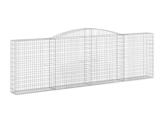 Paniers à gabions arqués 10 pièces 400x30x120/140 cm Fer galvanisé BKTW96478