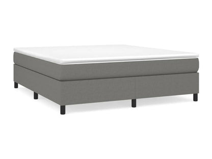 Cadre de lit sans matelas gris foncé 180x200 cm tissu IBIK82502