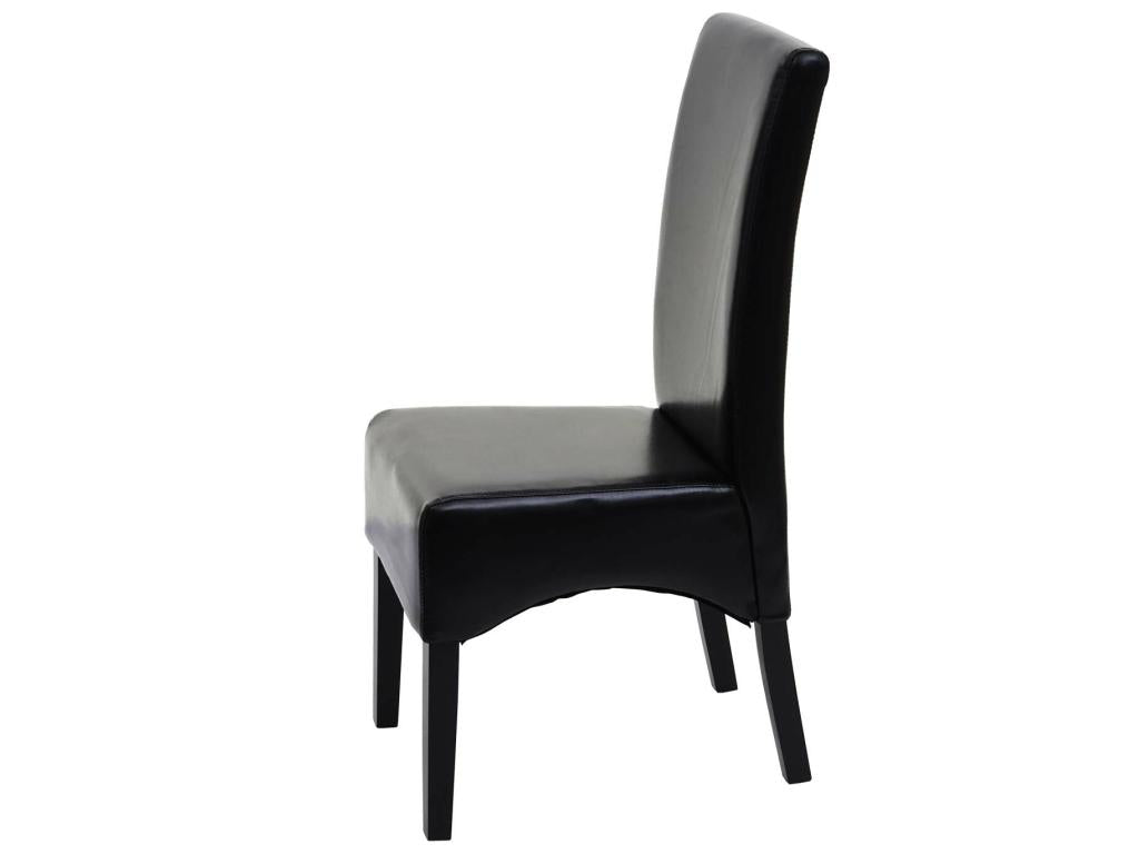 Chaise de salle à manger Ventoriq noir pieds foncés KBNX26640