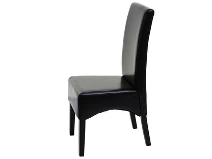 Chaise de salle à manger Ventoriq noir pieds foncés KBNX26640