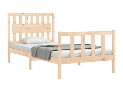 Cadre de lit sans matelas 100x200 cm bois massif de pin UUCU06618