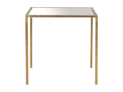Table d'appoint Or et miroir 46x46x45.97 cm - Ventoriq JMRO44585