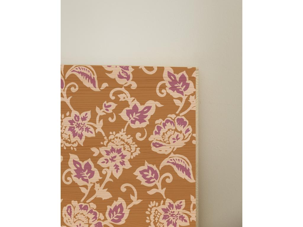 Tête de lit en bois de pin naturelle imprimée 180x80cm - Ventoriq VCTN12579