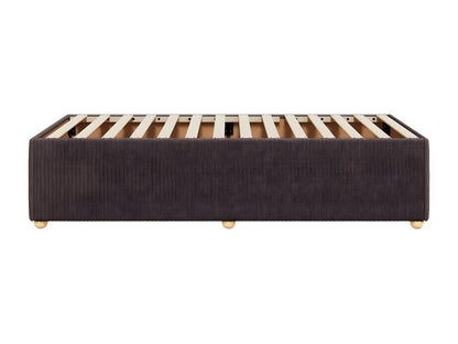 Cadre de lit Marron foncé 90x190 cm Tissu FLAP04789