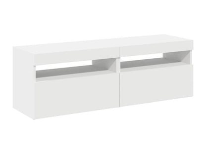 Meubles TV avec Ventoriqères LED 2 pcs Blanc 60x35x40 cm TJMR27682