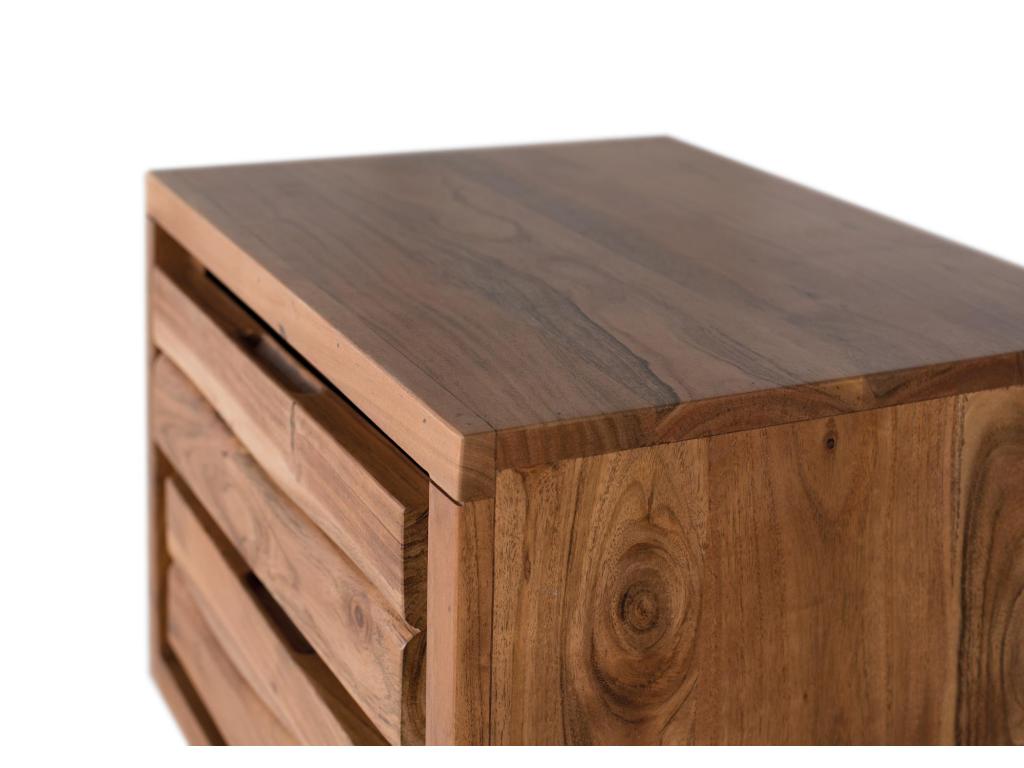 TABLE DE NUIT - PIED DE LIT BANQUETTE Marrón.Giner y Colomer.56x40x50 ZFUD97559