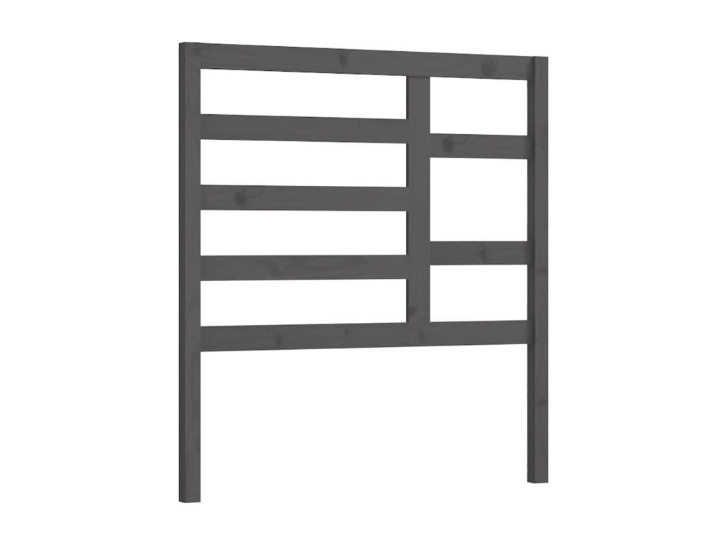 Tête de lit Gris 81x4x104 cm Bois massif de pin OFWW13270