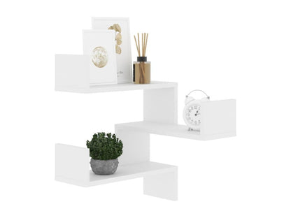 Étagère murale d'angle Blanc 40x40x50 HNLE05902