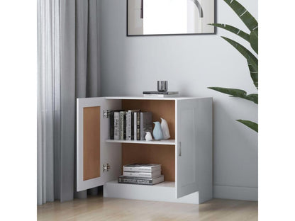 Bibliothèque Blanc 82.5x30.5x80 cm Bois d'ingénierie PGMH82042