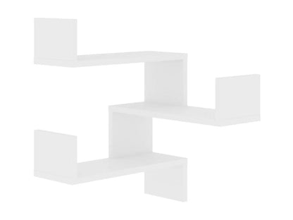 Étagère murale d'angle Blanc 40x40x50 HNLE05902
