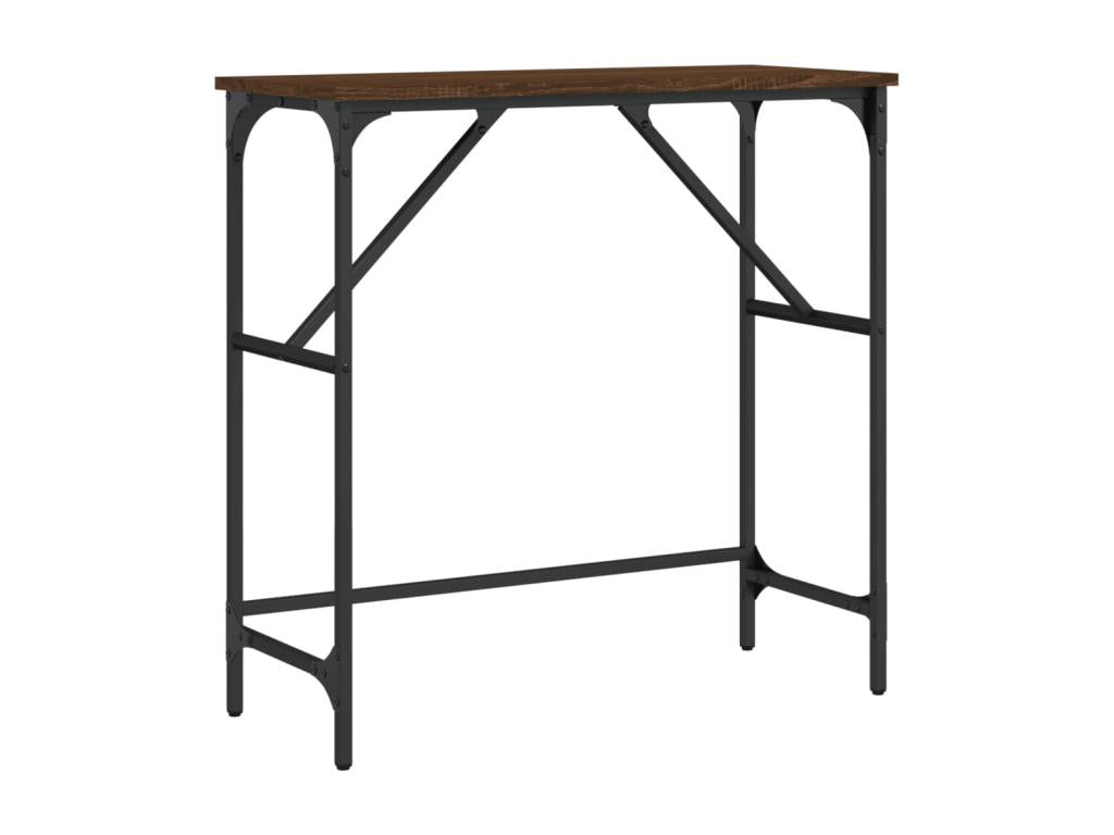 Table console chêne marron 75x32x75 cm bois d'ingénierie MRKA36363