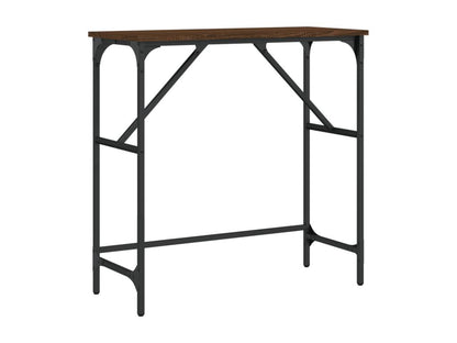 Table console chêne marron 75x32x75 cm bois d'ingénierie MRKA36363