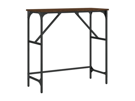 Table console chêne marron 75x32x75 cm bois d'ingénierie MRKA36363